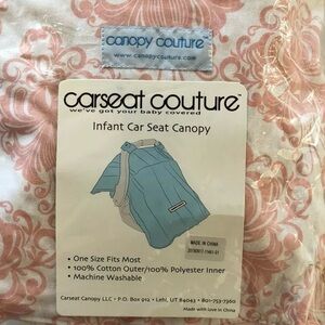 PINK Baby Seat Cover Canopy Couture